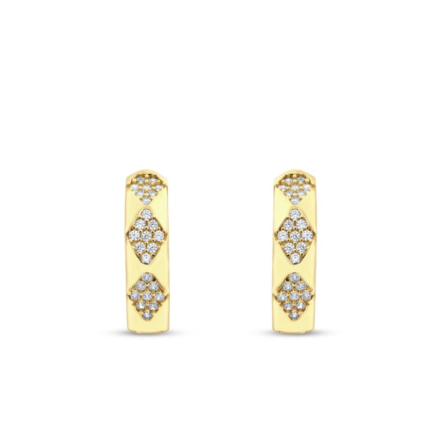 Creolen mit Motiv aus Gold