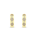 Creolen mit Motiv aus Gold