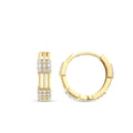 Creolenohrring mit Steinen aus Gold