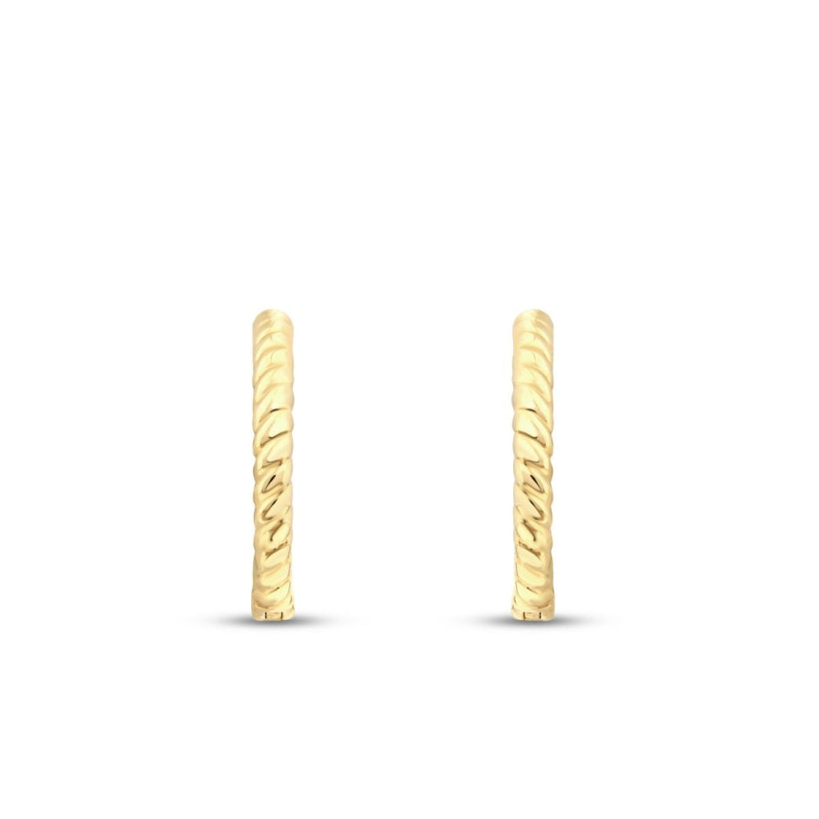 Twist-Creolen aus Gold