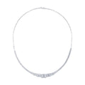 Baguette-Collier in Reihe aus Gold