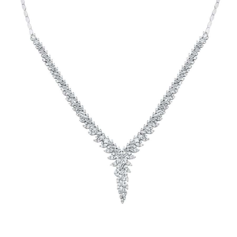 Gold Baguette Elegante Halskette