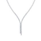 Doppelreihiges Collier mit Steinen aus Gold