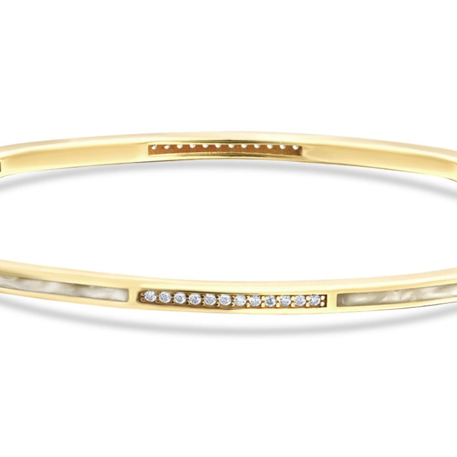Armband mit Perlenstein aus Gold