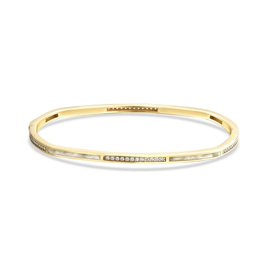 Armband mit Perlenstein aus Gold