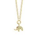 Doppelte Elefant-Halskette aus Gold