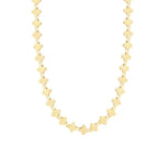 Halskette mit Kleeblatt-Motiv aus Gold