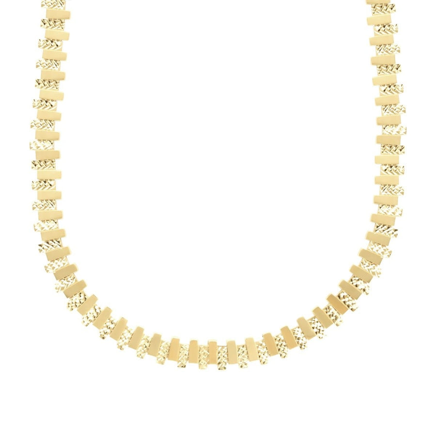 Mosaik-Collier aus Gold