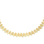 Mosaik-Collier aus Gold