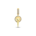 Geometrischer Charm aus Gold