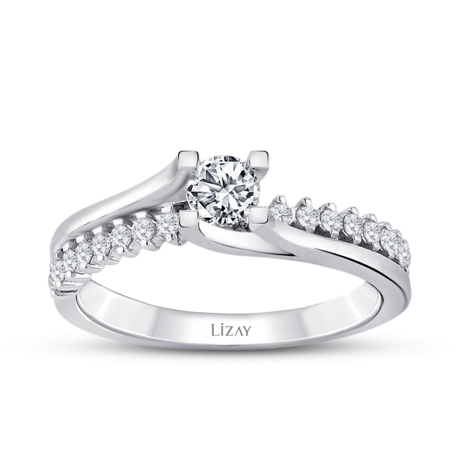 0.45 ct. Diamant Rund Solitär Verlobungsring