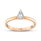 0,30 ct. Diamant Tropfen Solitär Verlobungsring