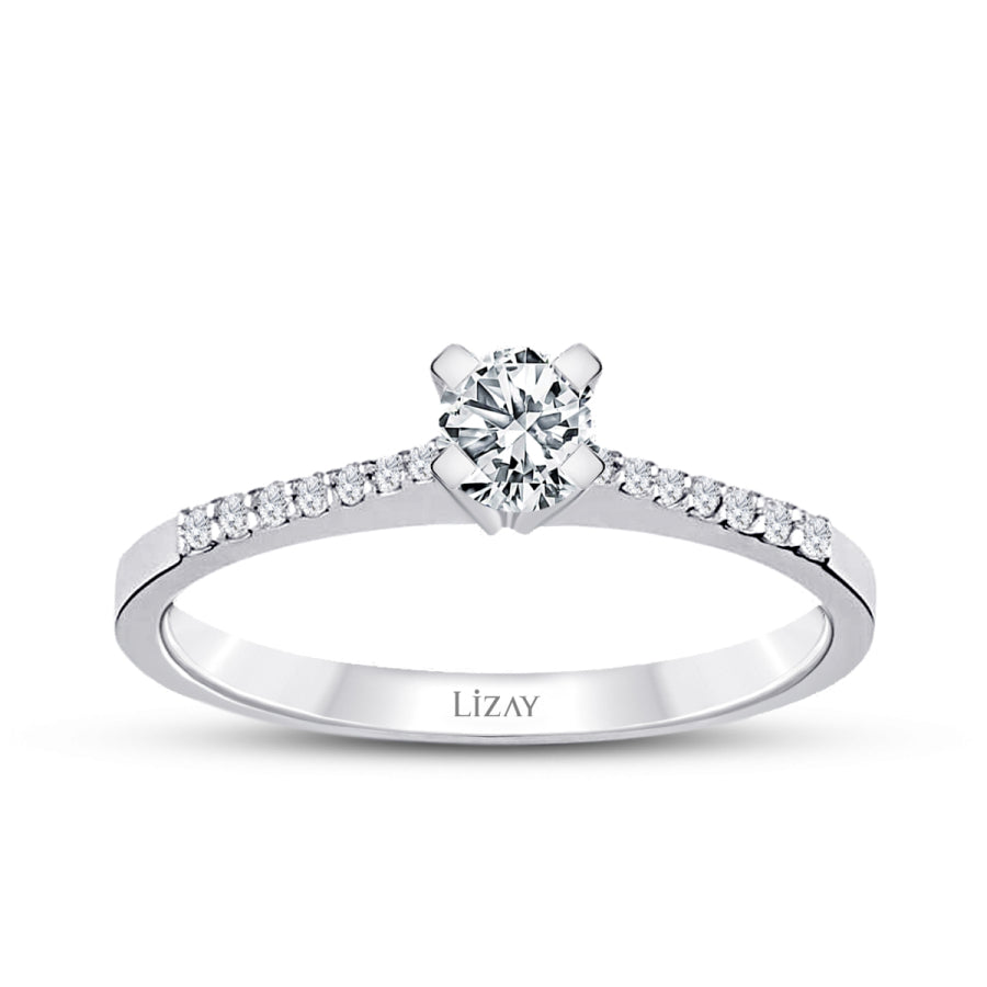 0.40 ct. Diamant Rund Solitär Verlobungsring
