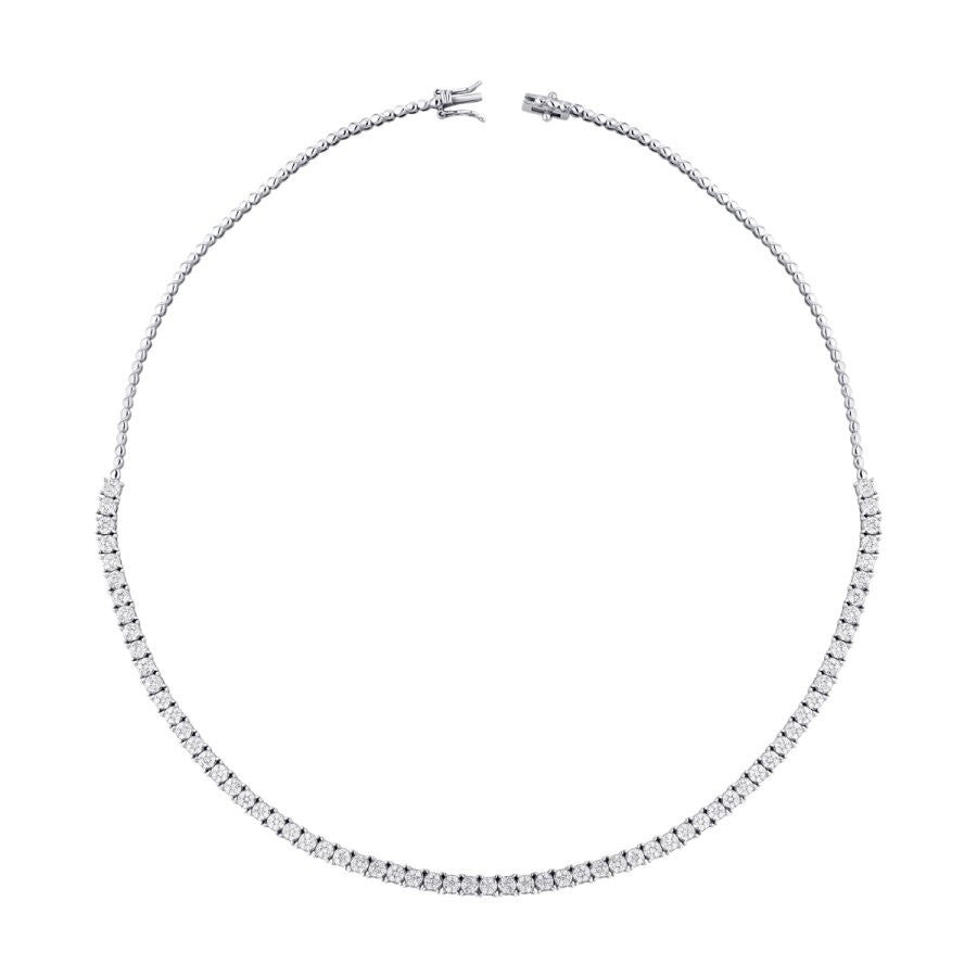 2.50 ct. Diamant Halb Tennis Halskette