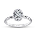 0,25 ct. Diamant Oval Solitär Verlobungsring