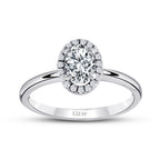 0,25 ct. Diamant Oval Solitär Verlobungsring