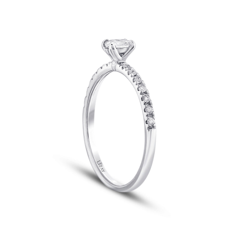 0,31 ct. Diamant Oval Solitär Verlobungsring