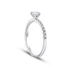 0,31 ct. Diamant Oval Solitär Verlobungsring