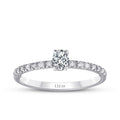0,31 ct. Diamant Oval Solitär Verlobungsring