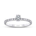 0,31 ct. Diamant Oval Solitär Verlobungsring