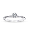 0.27 ct. Diamant Rund Solitär Verlobungsring