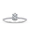 0.58 ct. Diamant Ovale Solitär Verlobungsring