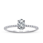 0.58 ct. Diamant Ovale Solitär Verlobungsring