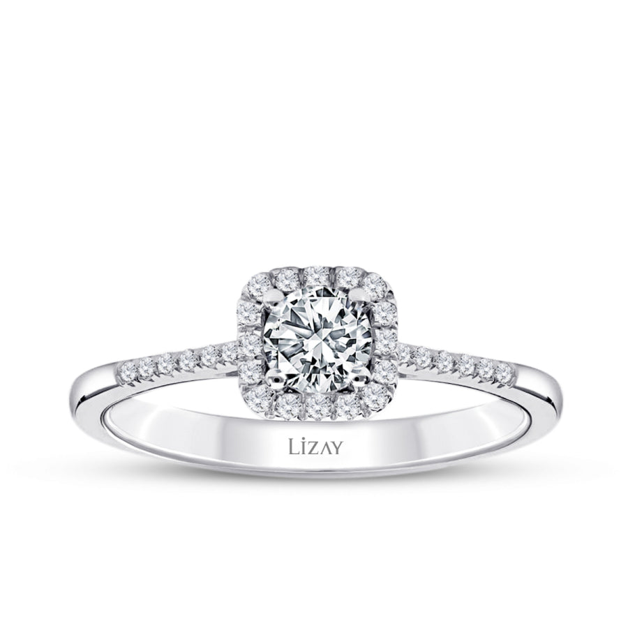 0.43 ct. Diamant Rund Solitär Verlobungsring