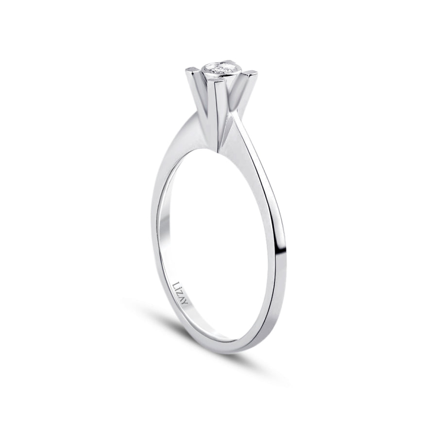 0,04 ct. Diamant Brillant Solitär Verlobungsring