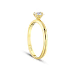 0,30 ct. Diamant Oval Solitär Verlobungsring
