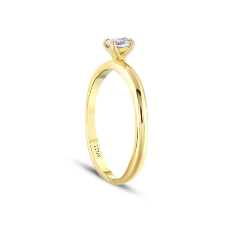 0.30 ct. Diamant Ovale Solitär Verlobungsring