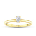 0,30 ct. Diamant Oval Solitär Verlobungsring