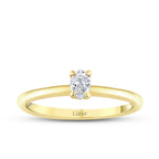 0,30 ct. Diamant Oval Solitär Verlobungsring