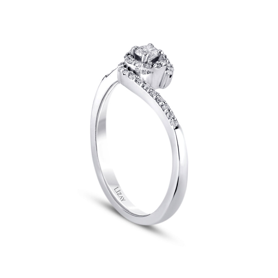 0,29 ct. Diamant Brillant Solitär Trend Verlobungsring