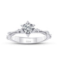 0,50 ct. Diamant Lotus Brillant Solitär Verlobungsring Ring