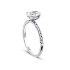 1,15 ct. Diamant Oval Solitär Verlobungsring