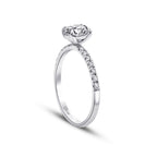 0,85 ct. Diamant Oval Solitär Verlobungsring