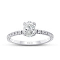 0,85 ct. Diamant Oval Solitär Verlobungsring