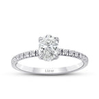 0.85 ct. Diamant Ovale Solitär Verlobungsring