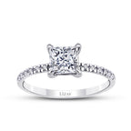 1.12 ct. Diamant Prinzessin Solitär Verlobungsring