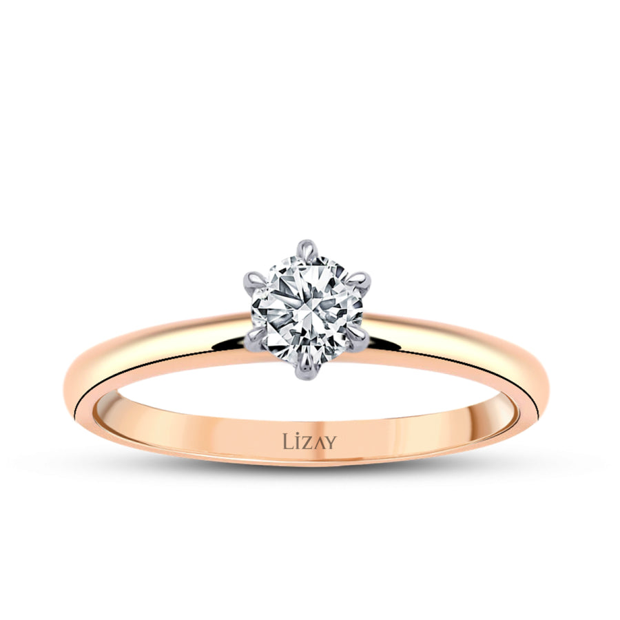0.30 ct. Diamant Rund Solitär Verlobungsring