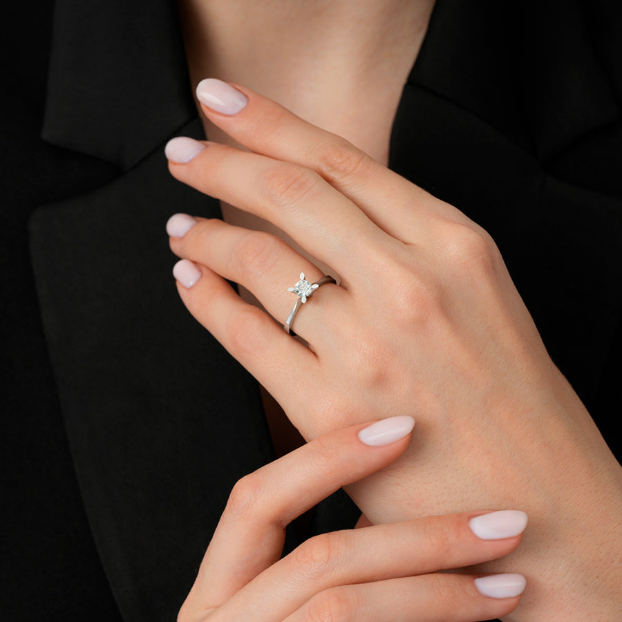 0,50 ct. Diamant Brillant Solitär Verlobungsring
