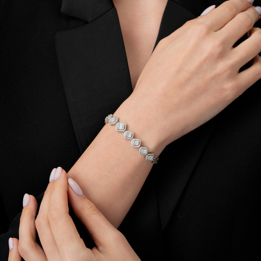 1,66 ct. Diamant Rubin Armband