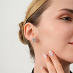 0,14 ct. Diamant Baguette Ohrringe