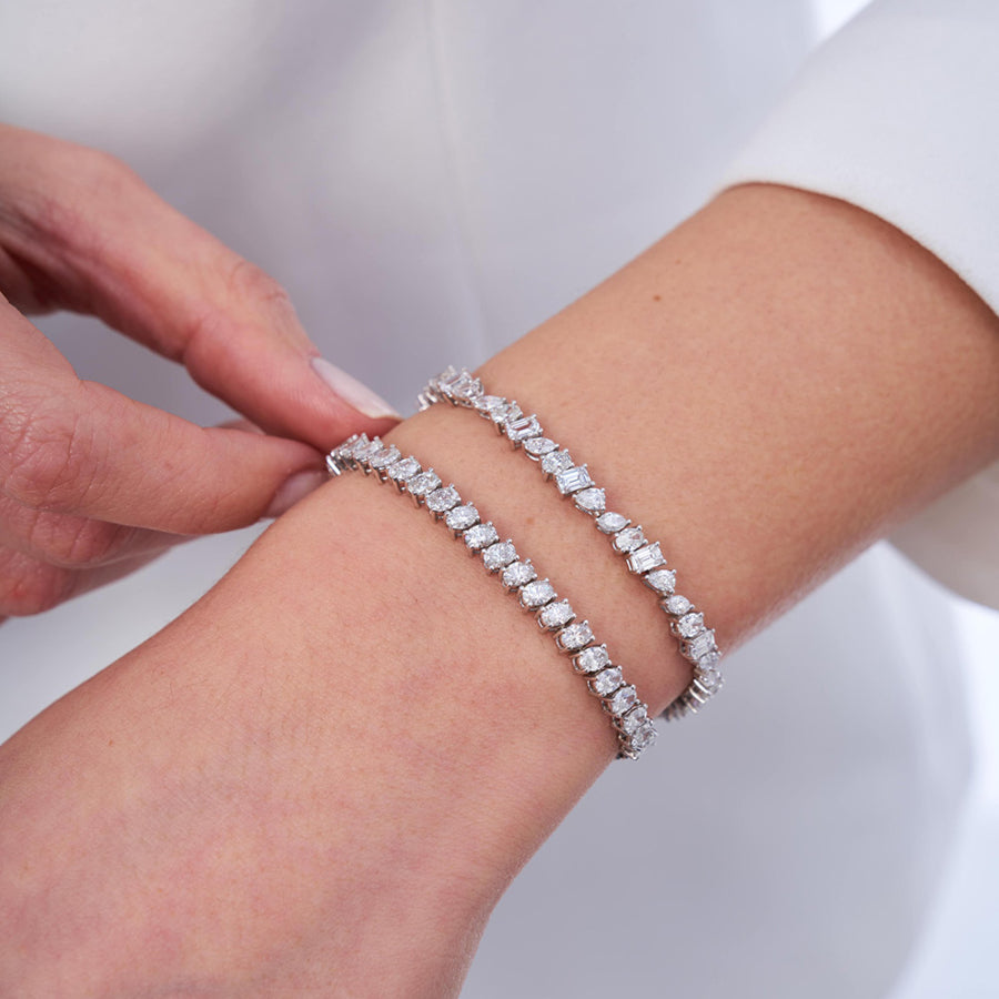 7,10 ct. Diamant Baguette Armband