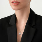 0,61 ct. Diamant Baguette Halskette