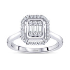 0,25 ct. Diamant Baguette Ring