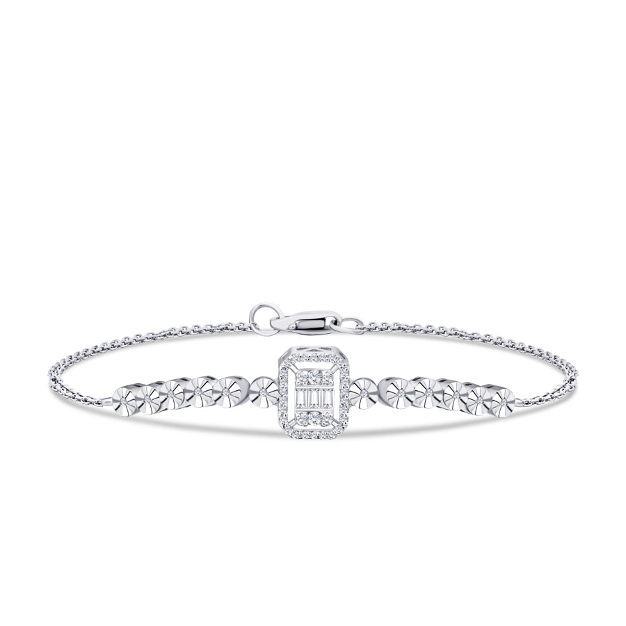 0,17 ct. Diamant Baguette Armband