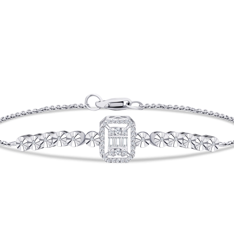 0,17 ct. Diamant Baguette Armband