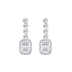 0,30 ct. Diamant Baguette Ohrringe
